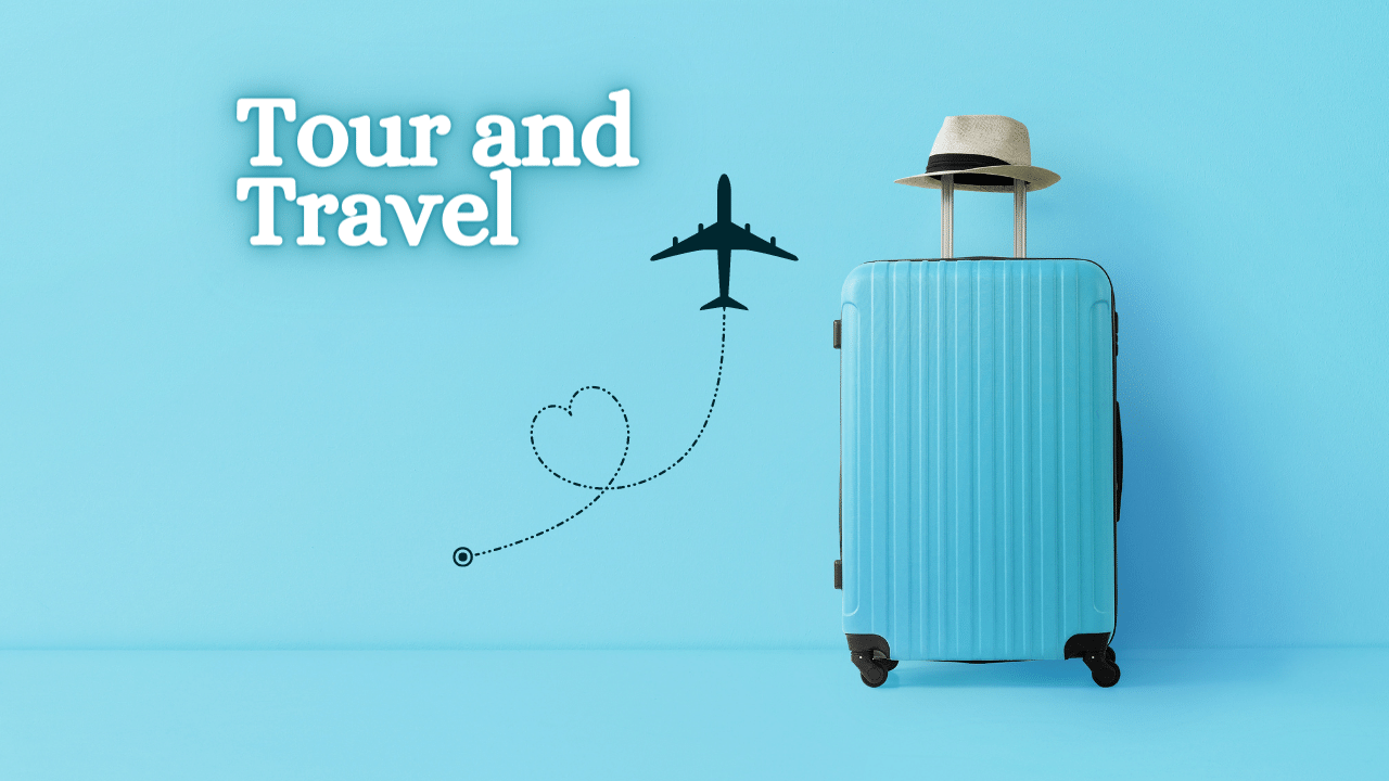 tour and travel blue header