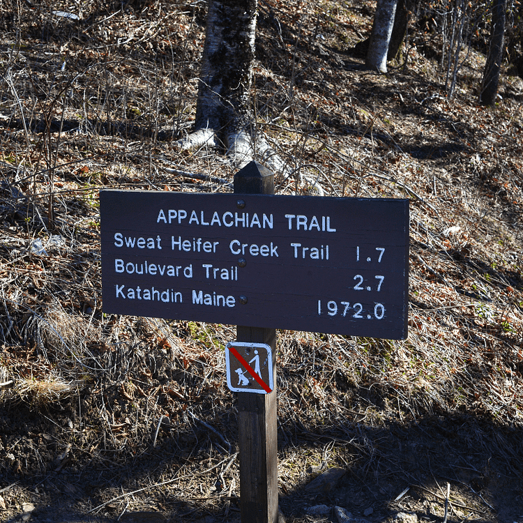 Appalachian trail sign